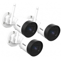 Defender Guard 4 Megapixel (2K) Resolution IP Cameras with Audio Recording and No Monthly Fees (3 Pack)