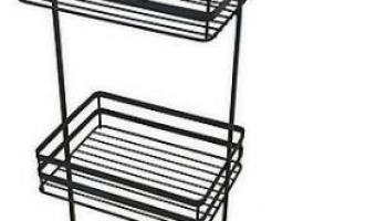 SALTâ„¢ 3-Shelf Spa Tower in Matte Black
