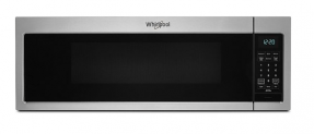 Whirlpool – 1.1 Cu. Ft. Low Profile Over-the-Range Microwave Hood with 2-Speed Vent – Stainless steel