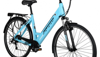 Hyper E-Ride Electric Bike, 36 Volt Battery, 700C Wheels, Blue