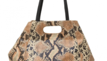 Gabriel Snakeskin Embossed Market Tote Bag