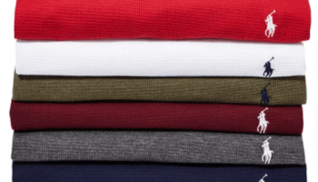 Polo Ralph LaurenMen’s Waffle-Knit Thermal Pajama Shirt
