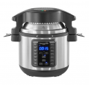 Crock-Pot – 8-Qt. Express Crock Programmable Slow Cooker and Pressure Cooker with Air Fryer Lid – Stainless Steel