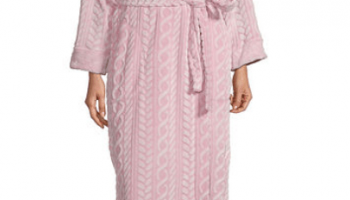 Jaclyn Womens Plush Long Sleeve Robe