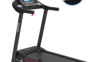 2 HP Folding Electric Motorized Treadmill with Manual Incline & Air Spring & MP3 W/ 12 Programs Workout for Home Officer Gym,Max Weight 264lb
