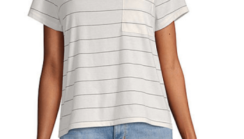 Arizona Juniors Womens Crew Neck Short Sleeve T-Shirt
