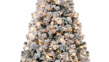 4.5ft Pre-Lit Holiday Christmas Pine Tree